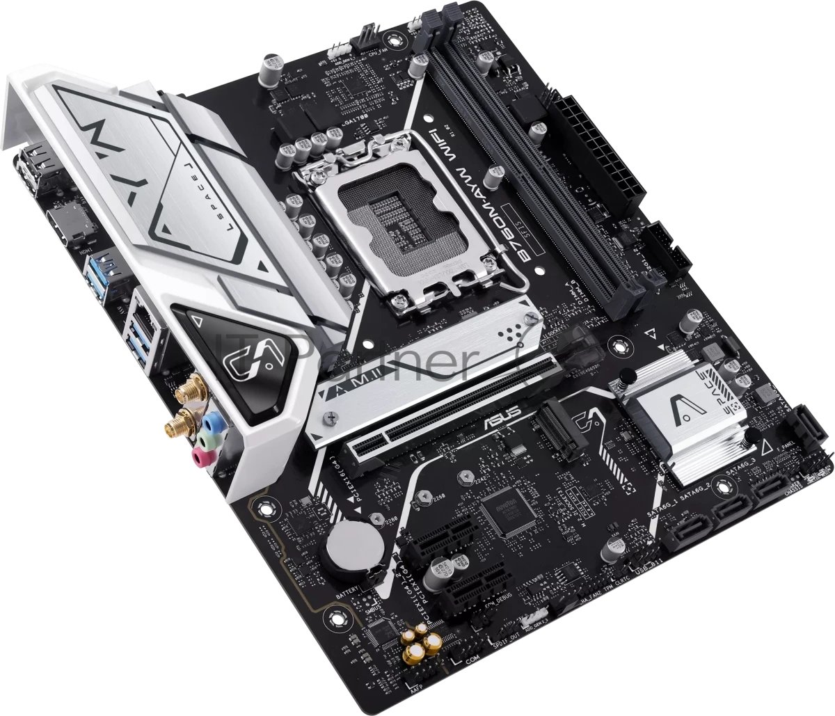 Материнская плата ASUS B760M-AYW WIFI-SI, LGA 1700, Intel B760, 2xDDR5, 4xSATA, 2xM.2, 1xPCIe 4.0 x16, 2xPCIe 4.0 x1, 1xHDMI, 1x2.5Gb LAN, Wi-Fi 6, Bluetooth 5.3, 4xUSB-A 5Gbps, 2xUSB-A 2.0, 3x3.5 мм, 7.1, mATX