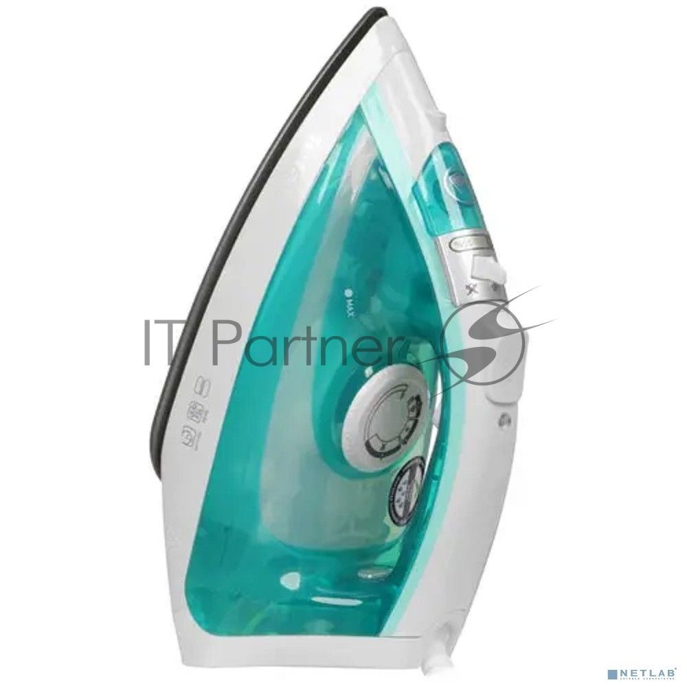 Утюг Tefal FV1R10F1 бирюзовый, 2000 Вт, 24 г/мин, 90 г/мин, 200 мл