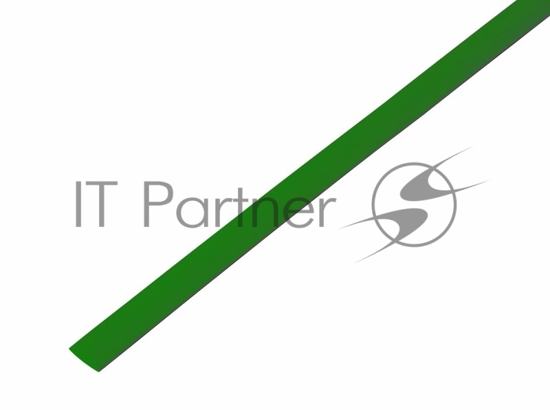 Трубка термоусаживаемая PROconnect ТУТ 5,0/2,5мм, зеленая, упаковка 50 шт. по 1м,