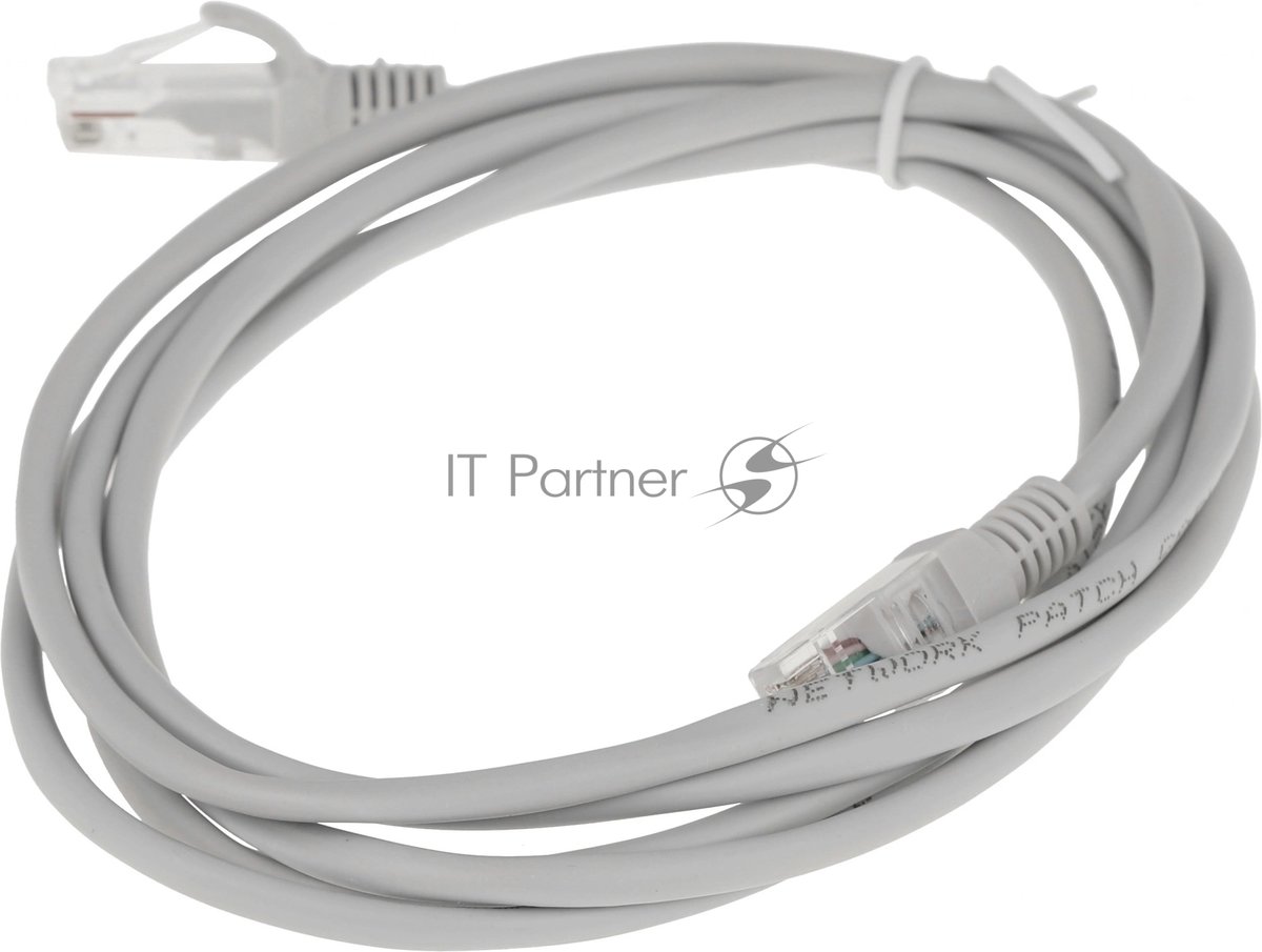 Патч-корд Premier 5-970 1 Гбит/с UTP 4 пары cat.5e CCA molded 2м серый RJ-45 (m)-RJ-45 (m)