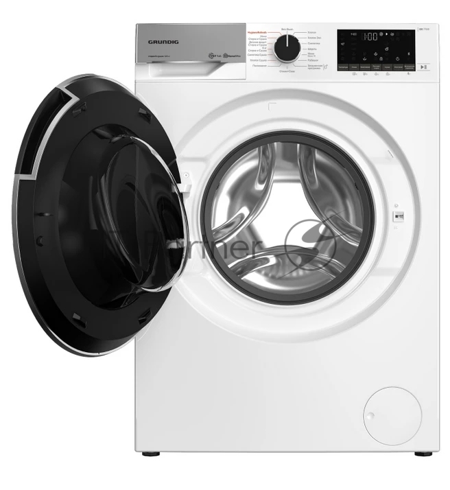 Стиральная машина Grundig GW7P510447W белая, загрузка фронтальная 10 кг, 1400 об/мин, класс A