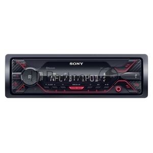 Автомагнитола Sony DSX-A410BT, 1 DIN, Bluetooth, USB Type-A, AUX, съёмная панель