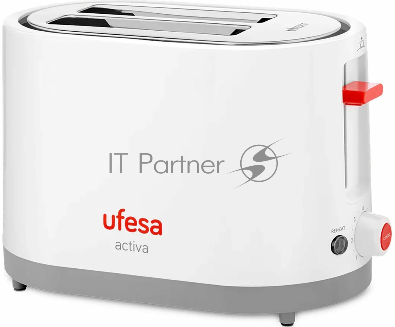 Тостер Ufesa TT7385 белый, 800 Вт, 2 слота