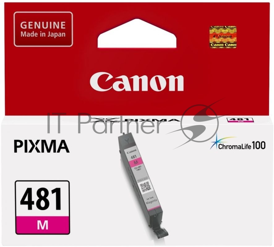 Картридж струйный Canon CLI-481 M 2099C001 пурпурный для Canon Pixma 6140/8140/8540