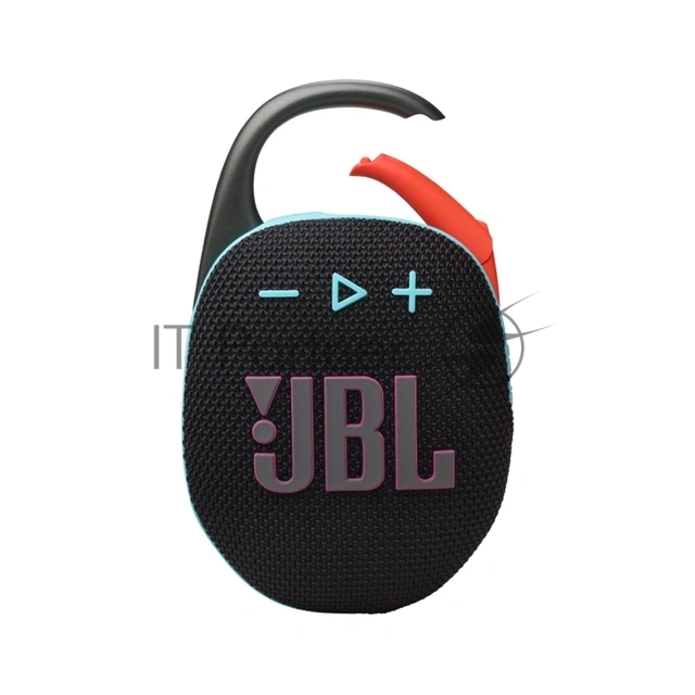 Колонка портативная JBL Clip 5 черный/оранжевый 7W Mono BT 10м 1400mAh