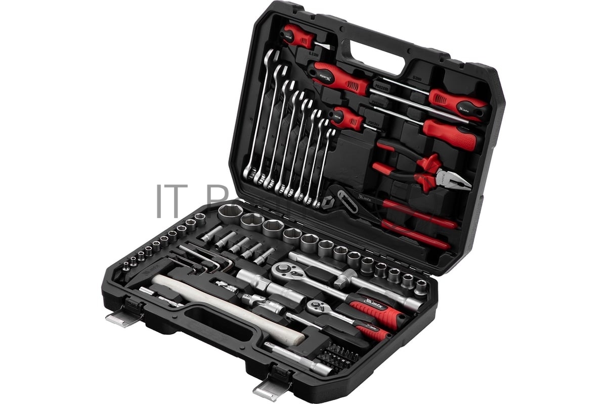 Набор инструментов, 1/2", 1/4", пластиковый кейс 76 предметов MTX