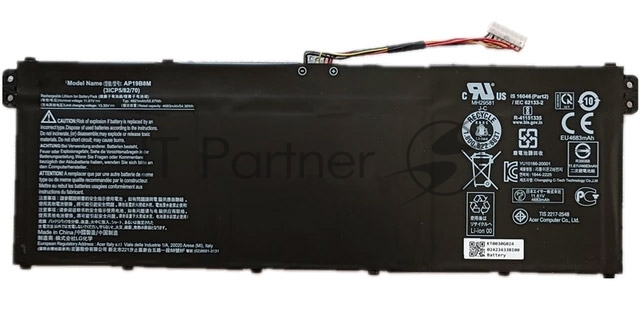 Аккумуляторная батарея для ноутбука Acer TMP614-52 (AP19B8M) 11.61V 55.97Wh
