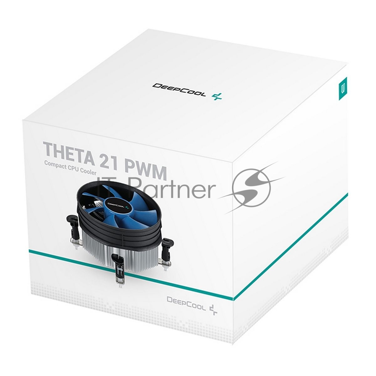 Кулер для процессора DEEPCOOL THETA 21 PWM черный/синий, 92 мм, алюминий, 2400 об/мин, 33.4 дБ, 4 pin, 95 Вт, 60.5 мм