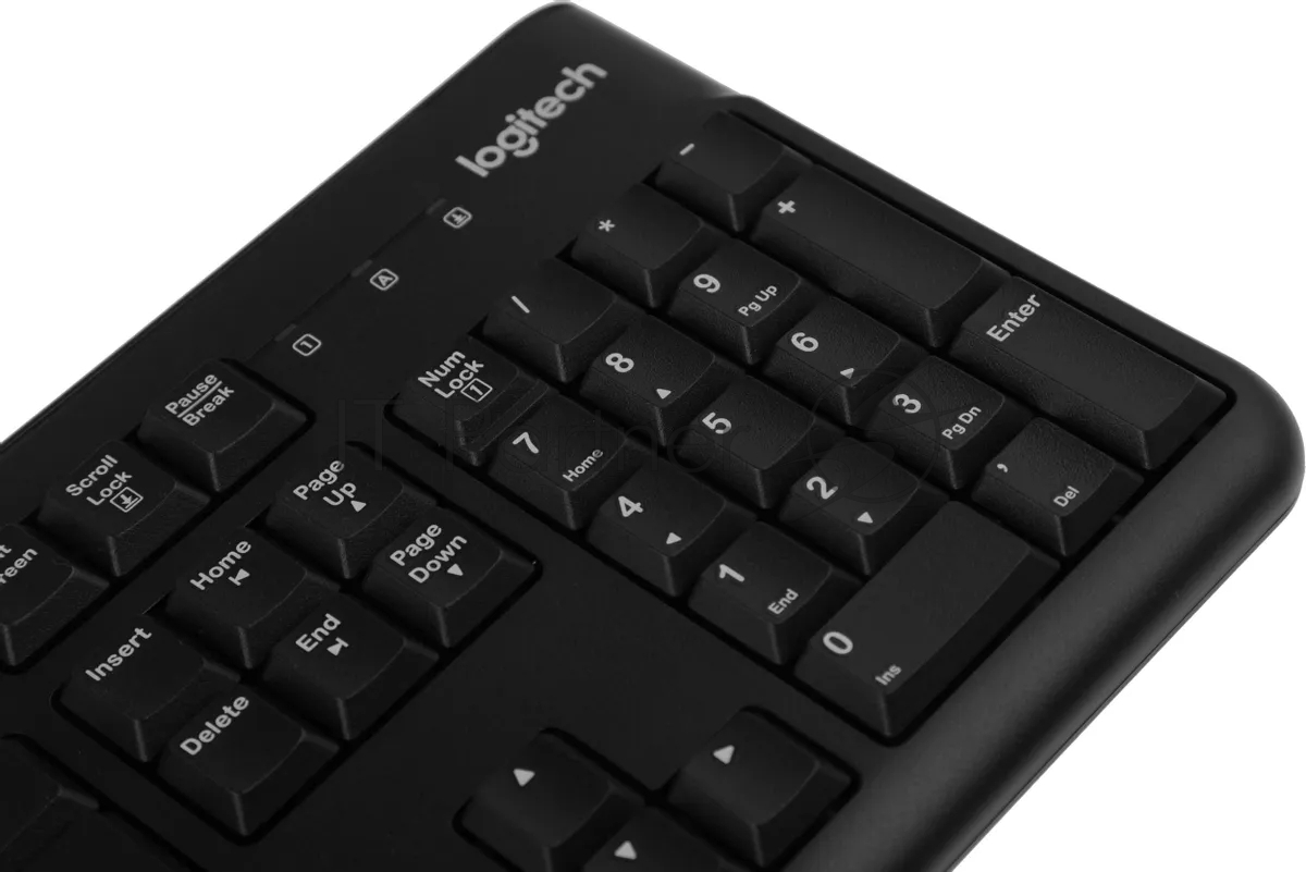Клавиатура проводная Logitech K120 for business, USB черный (заводская гравировка)