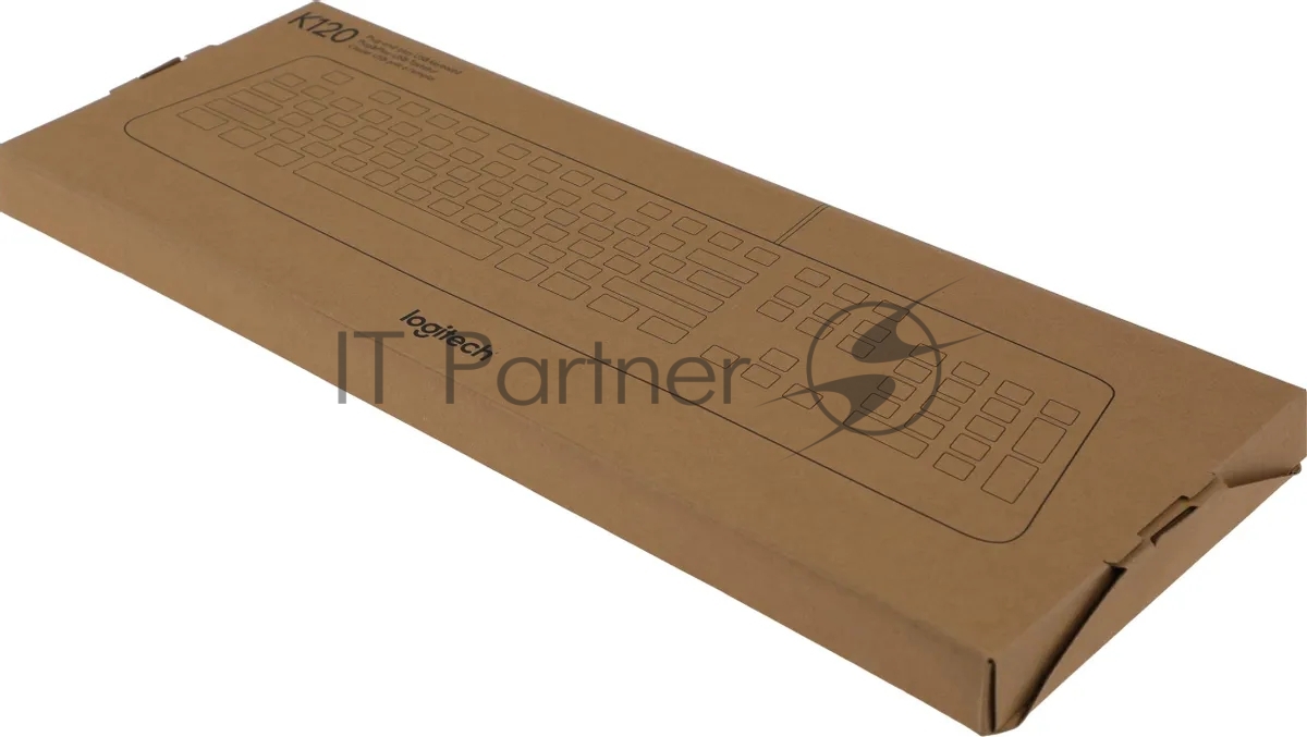 Клавиатура проводная Logitech K120 for business, USB черный (заводская гравировка)