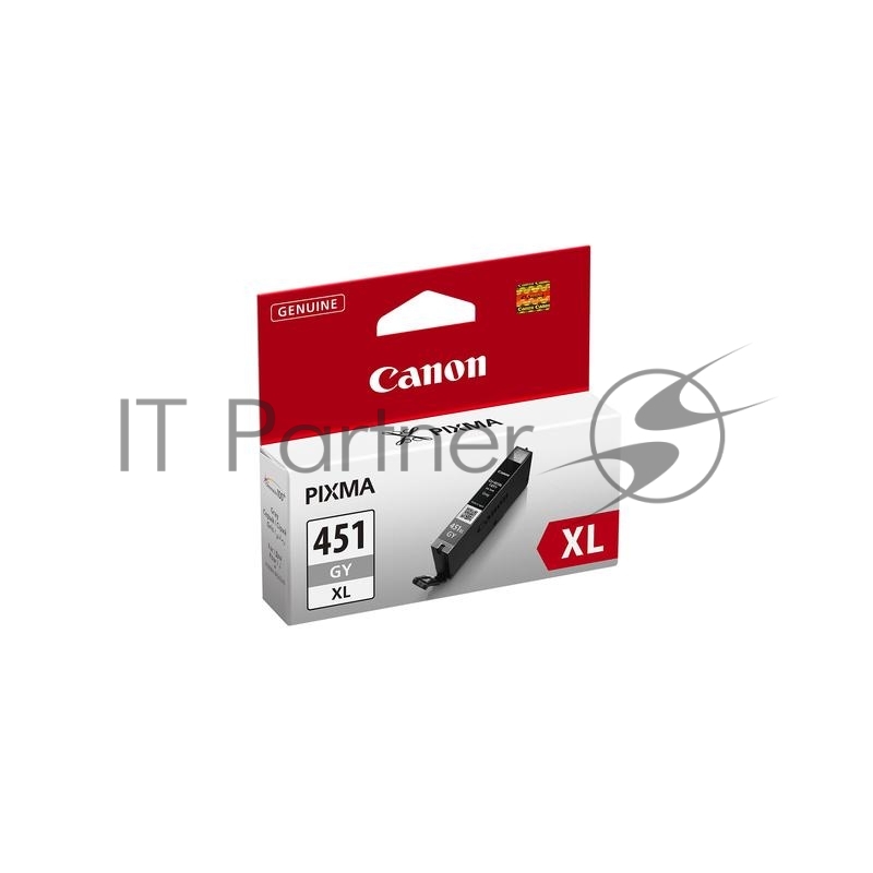 Картридж струйный Canon CLI-451XLGY серый, 780 стр. (повышенной емкости), для PIXMA iP7240, MG5440, 6340