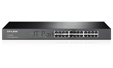 Коммутатор сетевой TP-Link SMB TL-SG1024 Коммутатор 24LAN 10/100/1000Mb/s Unmanagersd Gigabit Rackmount Switch