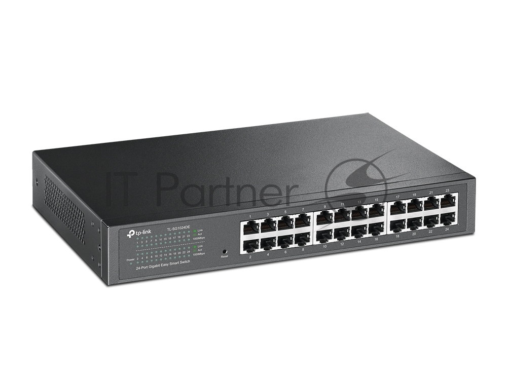 Коммутатор TP-Link SMB TL-SG1024DE 24-Port Gigabit Easy Smart Switch, 24 10/100/1000Mbps RJ45 ports, MTU/Port/Tag-based VLAN, QoS, IGMP Snooping