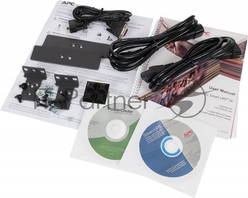 Источник бесперебойного питания APC Smart-UPS SC SC450RMI1U / 450ВА / 280Вт / 4xIEC-320-C14
