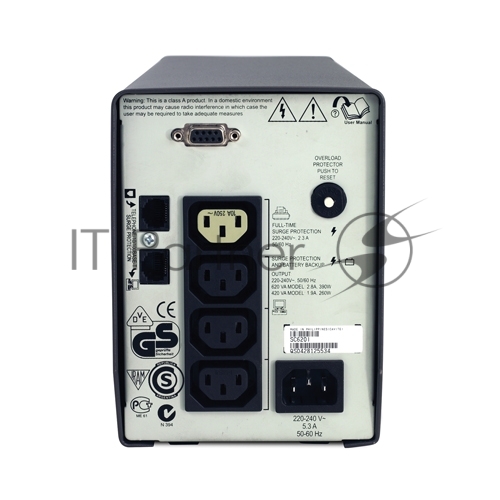 Источник бесперебойного питания APC Smart-UPS SC SC620I/620 ВА/390 Вт/4 x IEC 320 C13 (компьютерная)