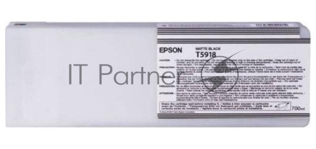 Картридж струйный Epson T5918 (C13T591800) черный матовый (700 мл.) для Stylus 11880