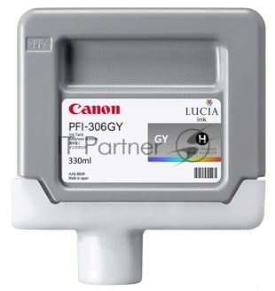 Картридж струйный Canon PFI-306 GY (6666B001) серый (330 мл) для Canon iPF8300S/8400/9400S/9400
