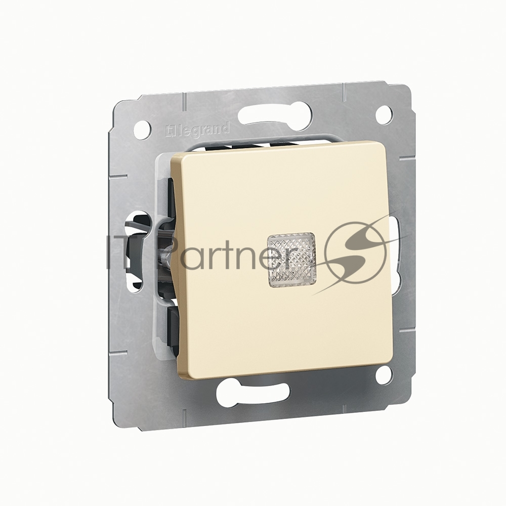 Выключатель Legrand 773710 Cariva - с подсветкой, автоматические клеммы, 10 АX, 250  В~, слоновая кость