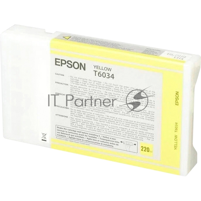Картридж струйный Epson C13T603400 желтый для Epson St Pro 7880/9880 (220мл)