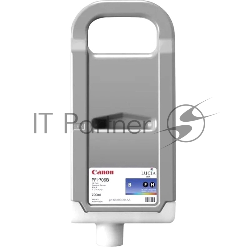 Canon PFI-706B  картридж для плоттера iPF8400/9400. Светло-голубой. 700 мл.