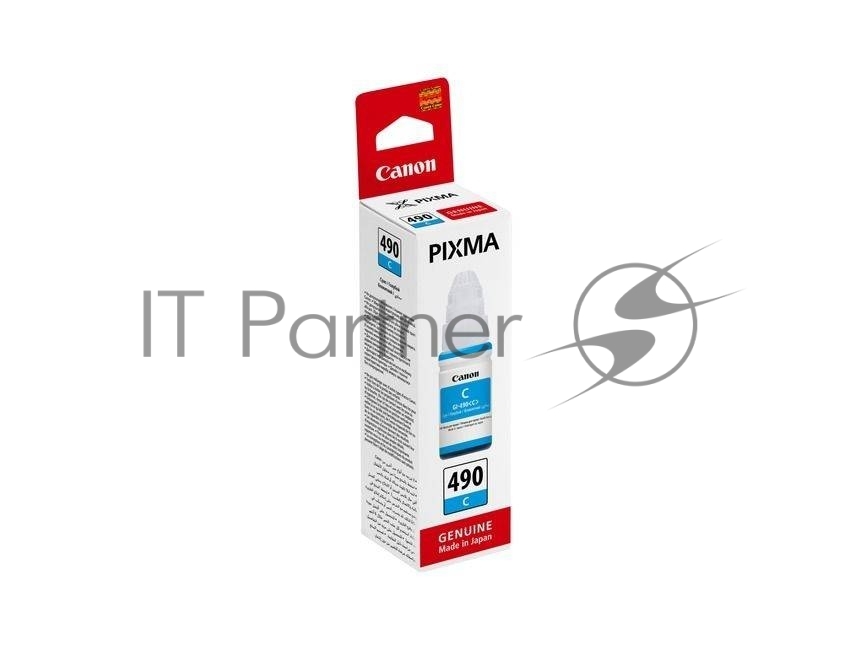 Чернила Canon GI-490C 0664C001 голубой (70 мл) для Canon Pixma G1400/2400/3400