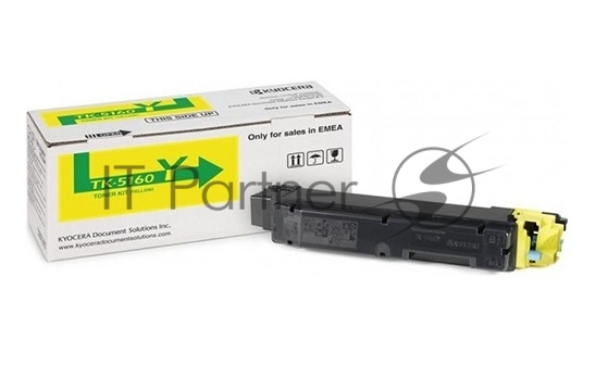 Картридж лазерный Kyocera TK-5160Y (1T02NTANL0) желтый для P7040cdn 12000 стр