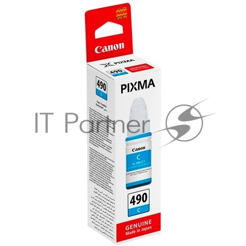 Чернила Canon GI-490C 0664C001 голубой (70 мл) для Canon Pixma G1400/2400/3400