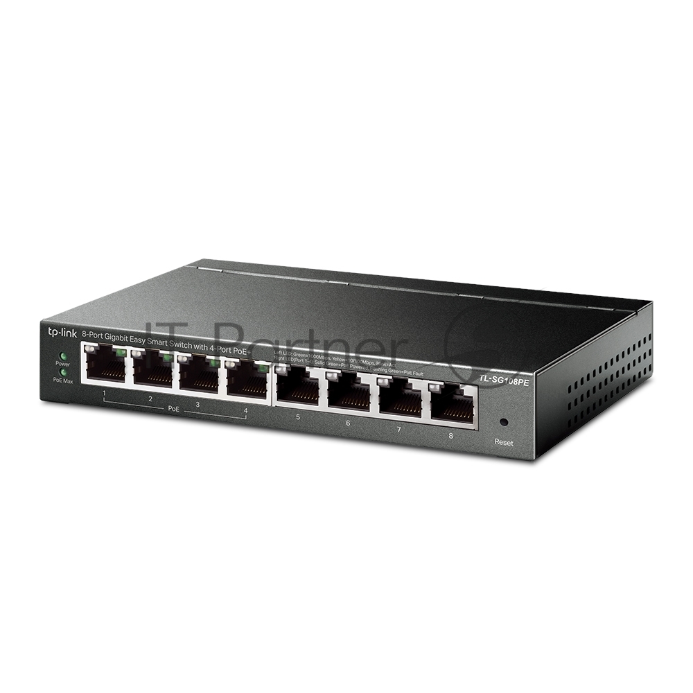 Коммутатор TP-Link SMB TL-SG108PE Easy Smart гигабитный 8-портовый коммутатор с 4 портами PoE
