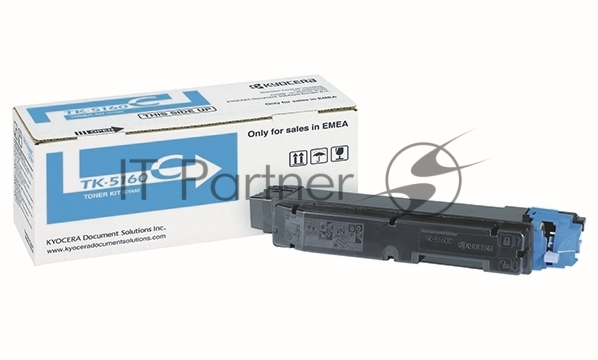 Тонер к-ж Kyocera TK-5160C 12 000 стр. Cyan для P7040cdn, арт. 1T02NTCNL0 оригинал