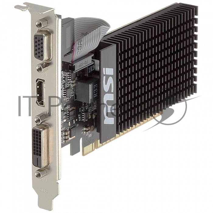 Видеокарта MSI GeForce GT 710, 2 GB DDR3, 64 bit, HDMI, DVI-D, VGA, GPU 954 MHz