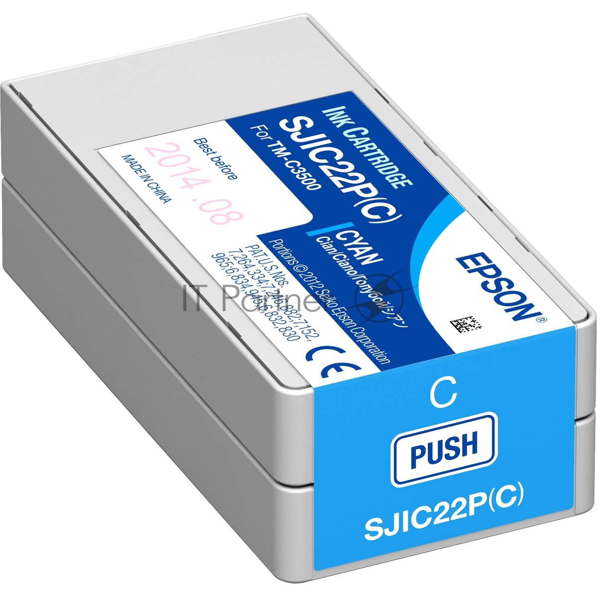 Картридж струйный SJIC22P голубой для Epson C3500