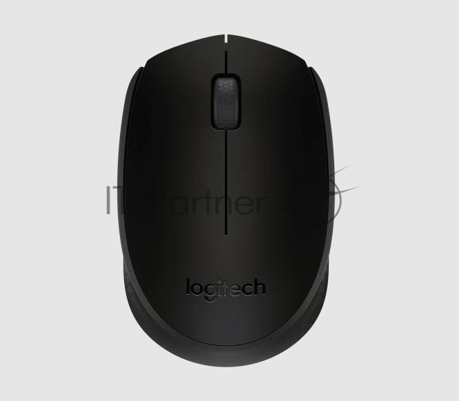 Мышь беспроводная Logitech B170 черный, 1000 dpi, радиоканал, USB, кнопки - 3