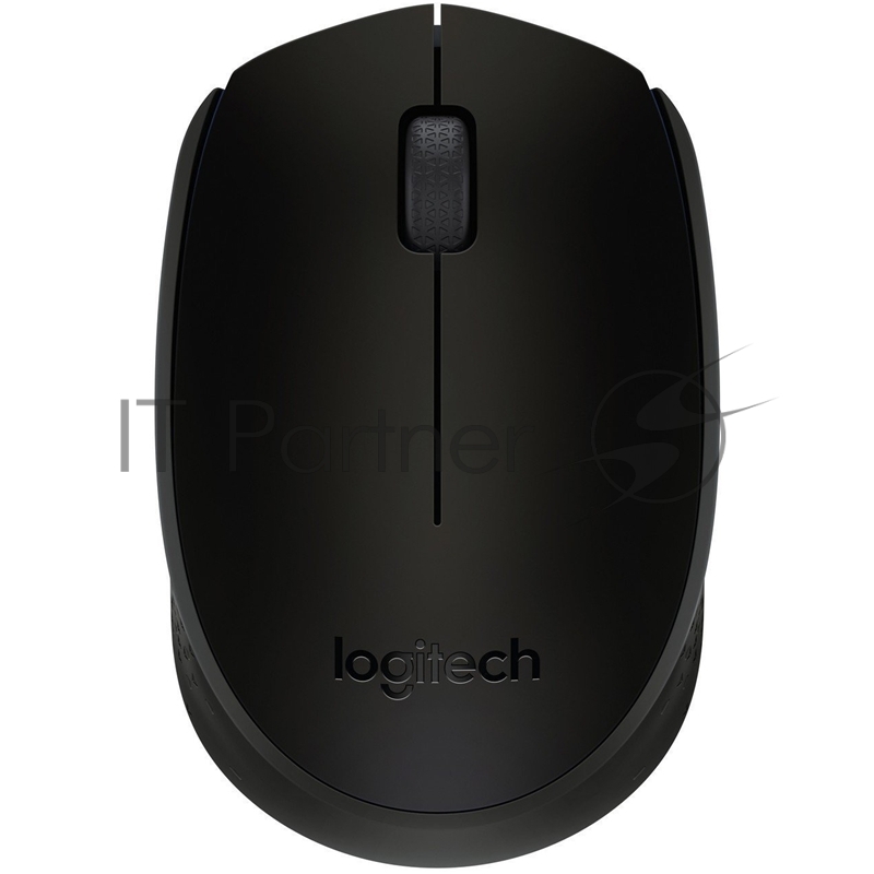 Мышь беспроводная Logitech B170 черный, 1000 dpi, радиоканал, USB, кнопки - 3