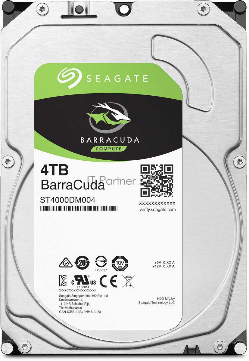 Жесткий диск HDD Seagate BarraCuda 4Tb 5400rpm SATA 256Mb 3.5"