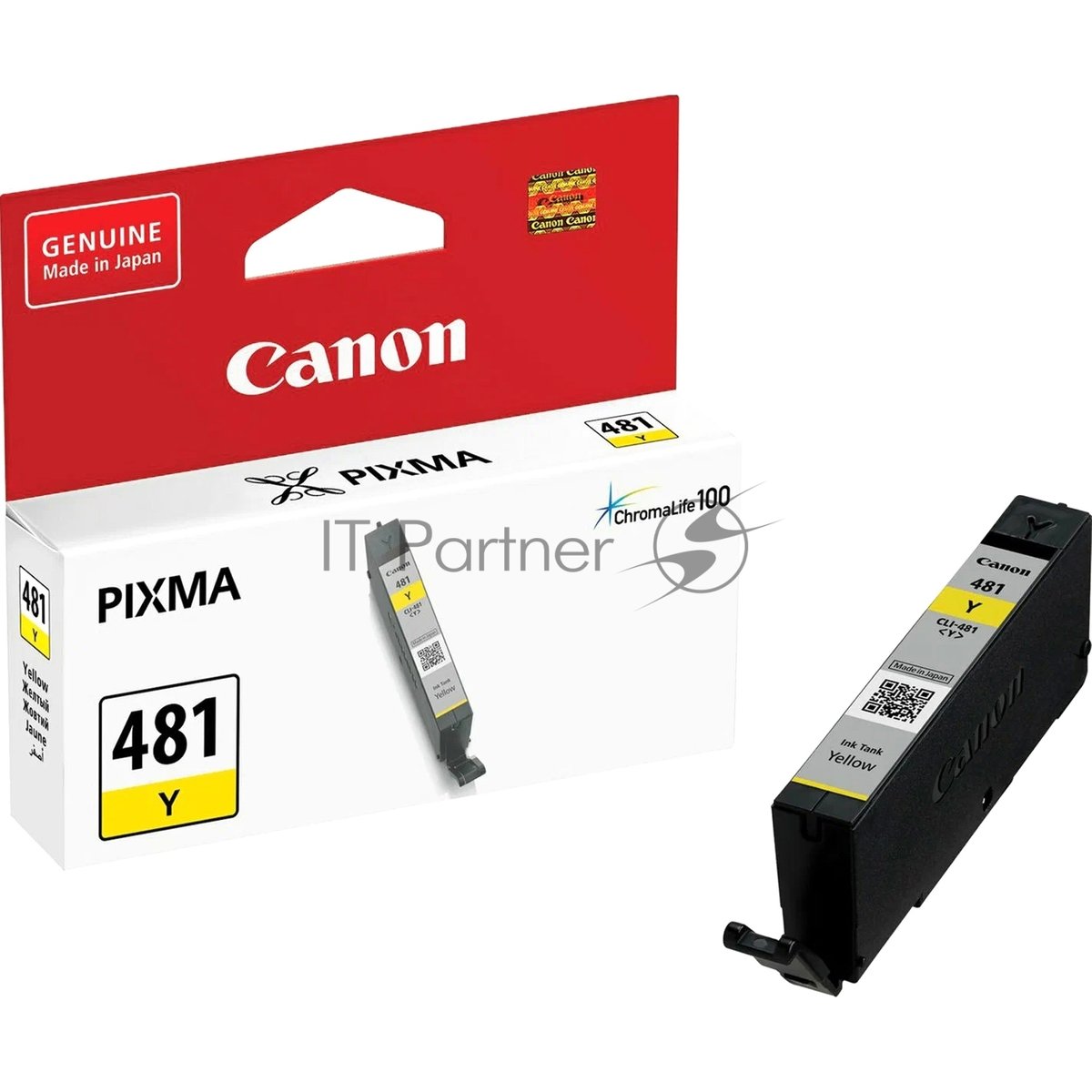 Картридж струйный Canon CLI-481Y 2100C001 желтый (5.6мл) для Canon Pixma TS5140/6140/8140/8540 без чипа