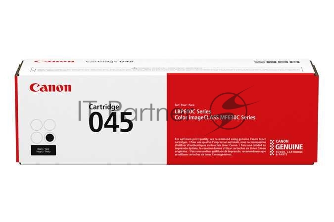Картридж лазерный Canon 045BK черный, 1400 стр., для i-SENSYS MF631/633/635, LBP611