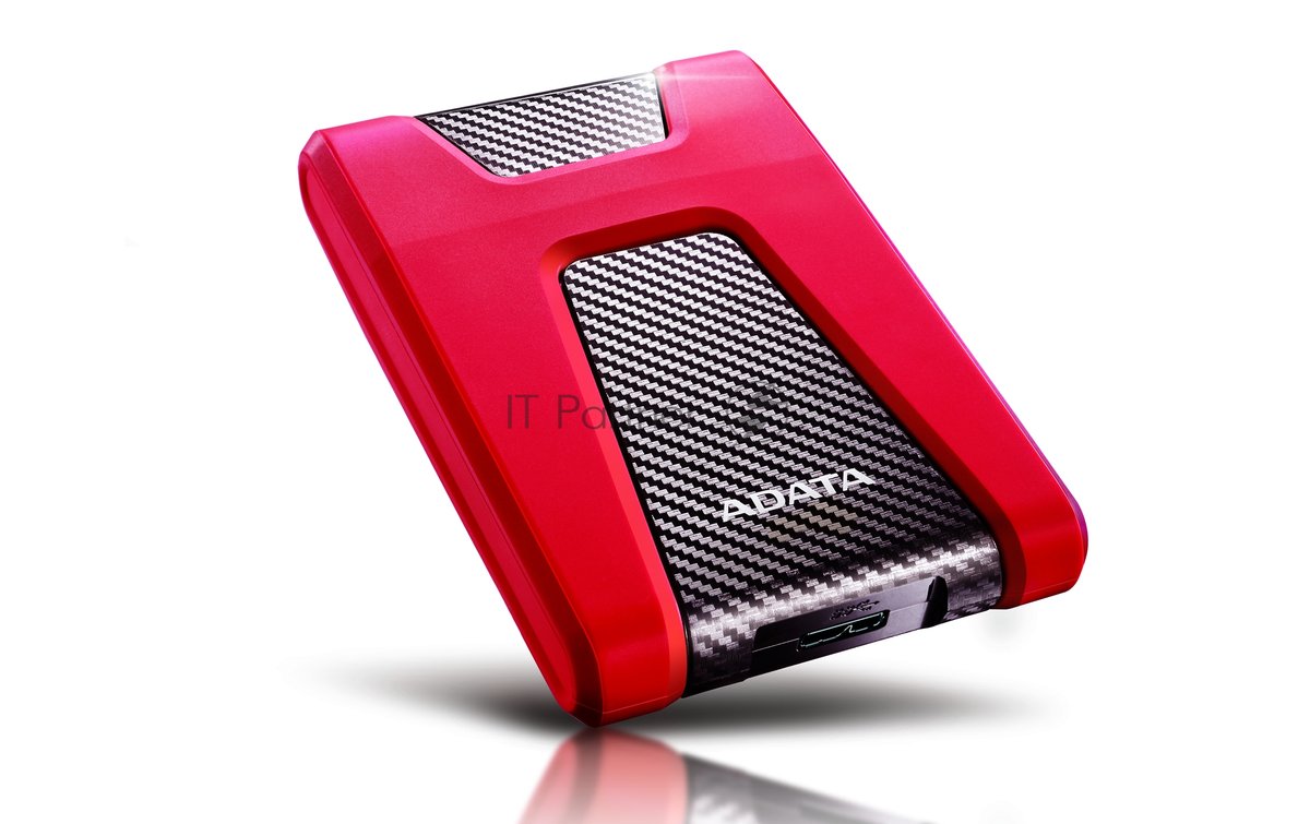 Внешний HDD 2.5" ADATA HD650, 2TB, USB 3.2 Gen 1 Type-A, 5400 rpm, красный