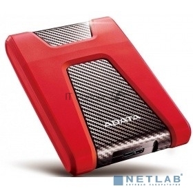 Внешний HDD 2.5" ADATA HD650, 2TB, USB 3.2 Gen 1 Type-A, 5400 rpm, красный