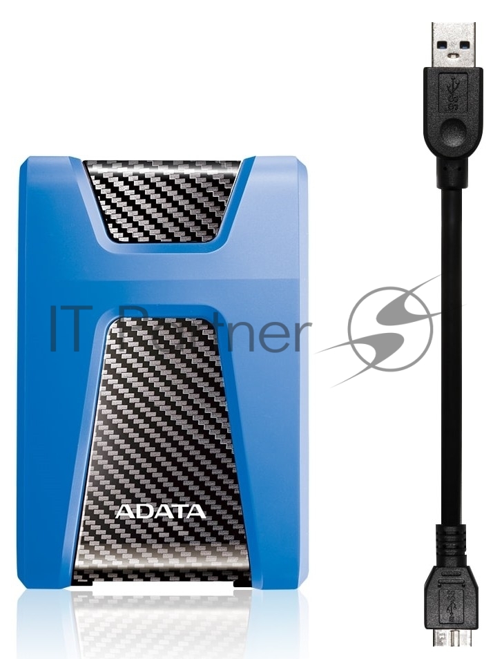Внешний HDD 2.5" ADATA HD650, 1TB, USB 3.2 Gen 1 Type-A, 5400 rpm, синий