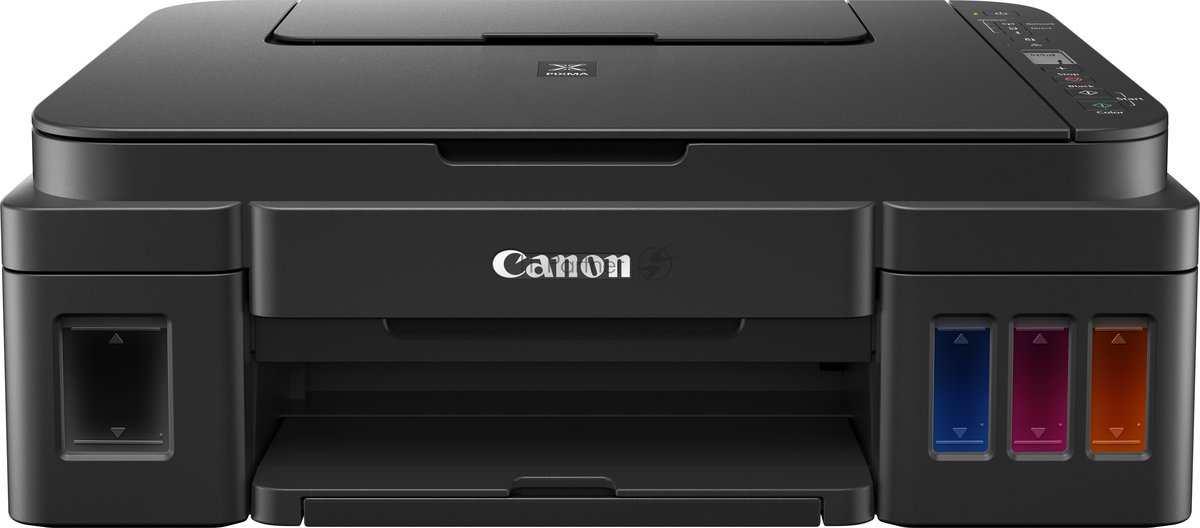 МФУ струйное Canon PIXMA G3410 (2315C009), A4, цветное, печ. 8.8 стр/мин (ч/б) 5 стр/мин (цвет), скан. до 19 стр/мин., 4800x1200 dpi (принтер) 1200х600 dpi (сканер), USB, Wi-Fi