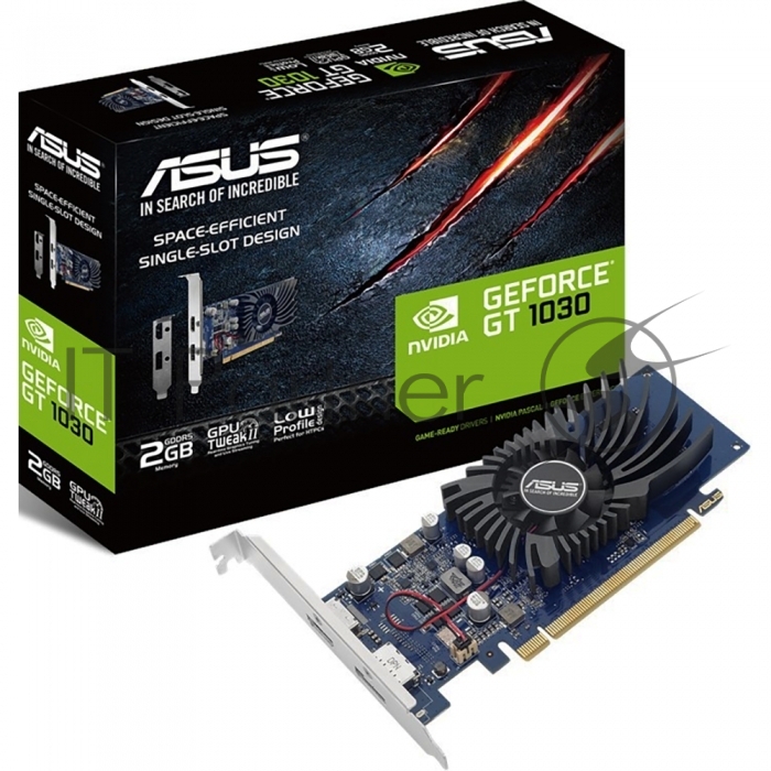 Видеокарта ASUS GeForce GT 1030, 2 GB GDDR5, 64 bit, DisplayPort, HDMI, GPU 1228 MHz