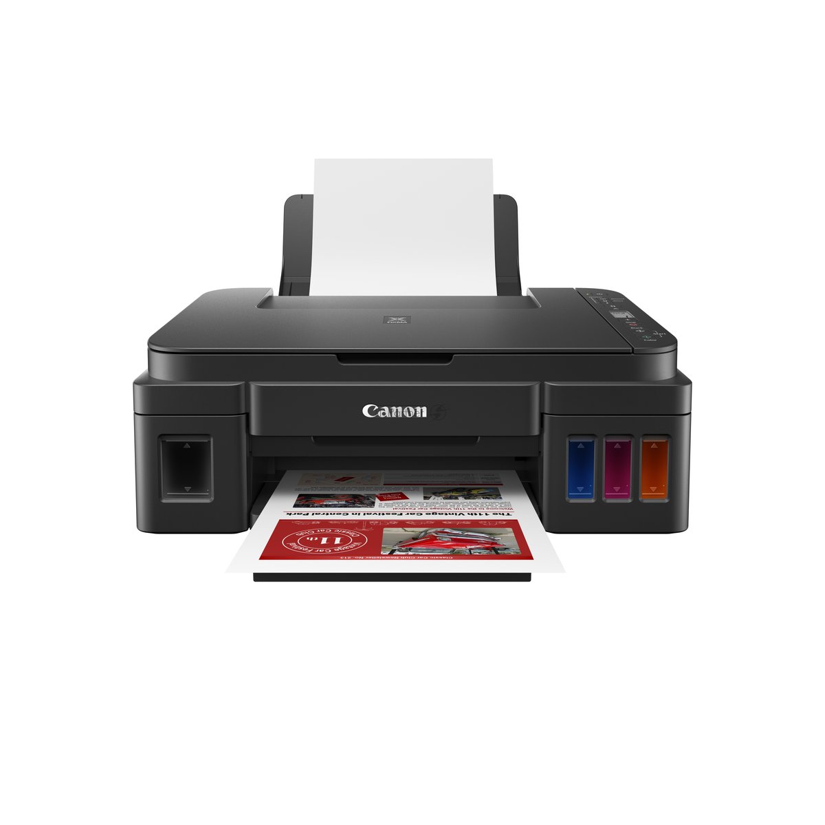 МФУ струйное Canon PIXMA G3410 (2315C009), A4, цветное, печ. 8.8 стр/мин (ч/б) 5 стр/мин (цвет), скан. до 19 стр/мин., 4800x1200 dpi (принтер) 1200х600 dpi (сканер), USB, Wi-Fi