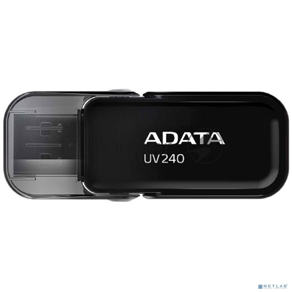 USB накопитель ADATA - UV240, USB Type A (USB 2.0), 32 ГБ, цвет чёрный, AUV240-32G-RBK