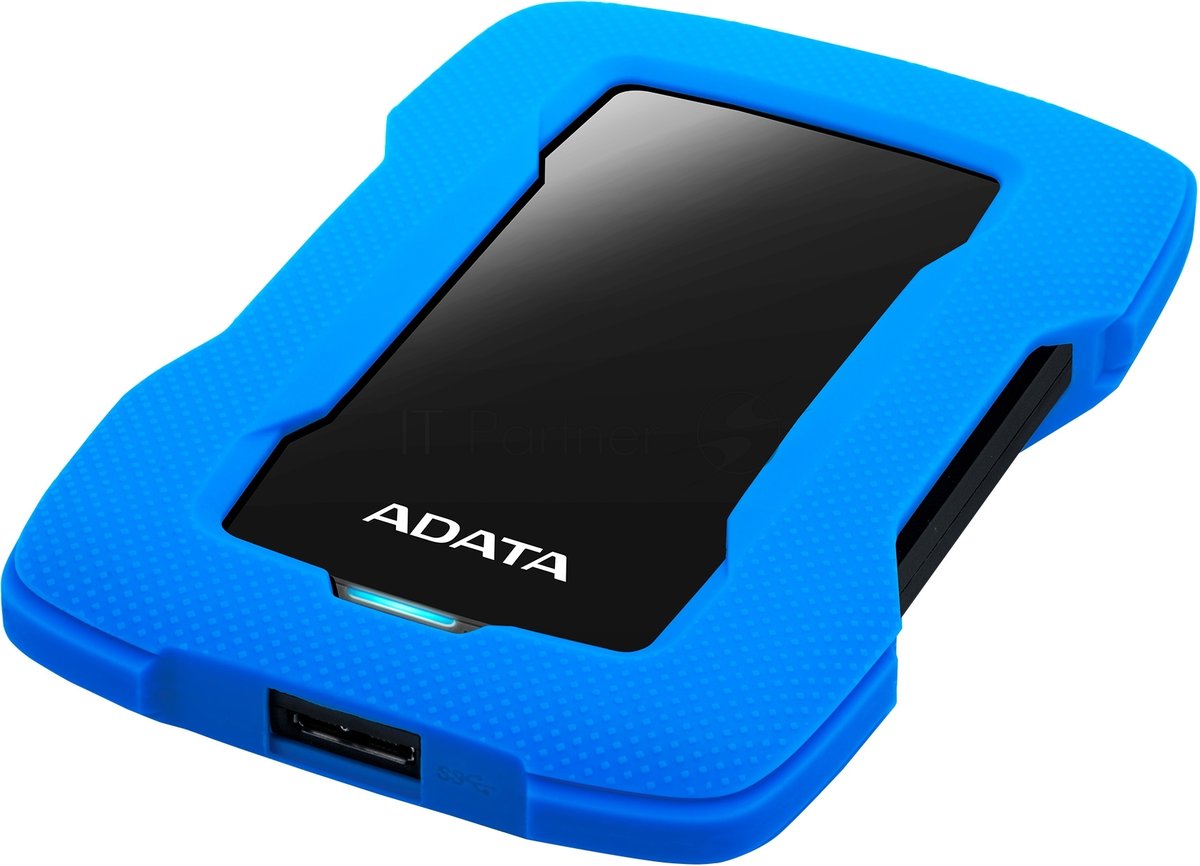 Внешний HDD 2.5" ADATA HD330, 1TB, USB 3.2 Gen 1 Type-A, 5400 rpm, синий