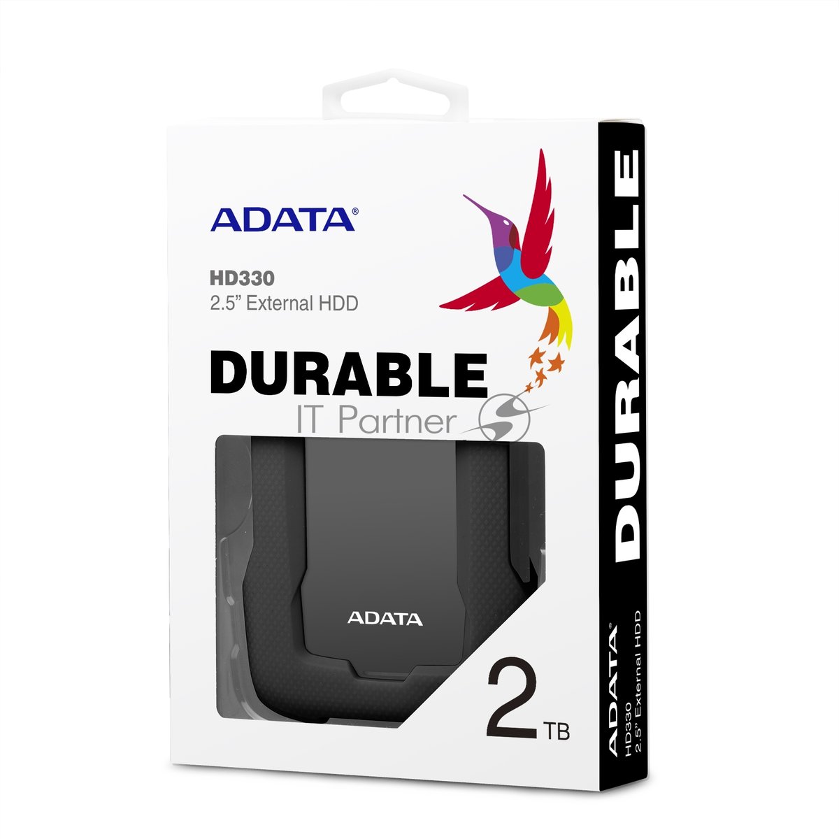 Внешний HDD 2.5" ADATA HD330, 1TB, USB 3.2 Gen 1 Type-A, 5400 rpm, черный