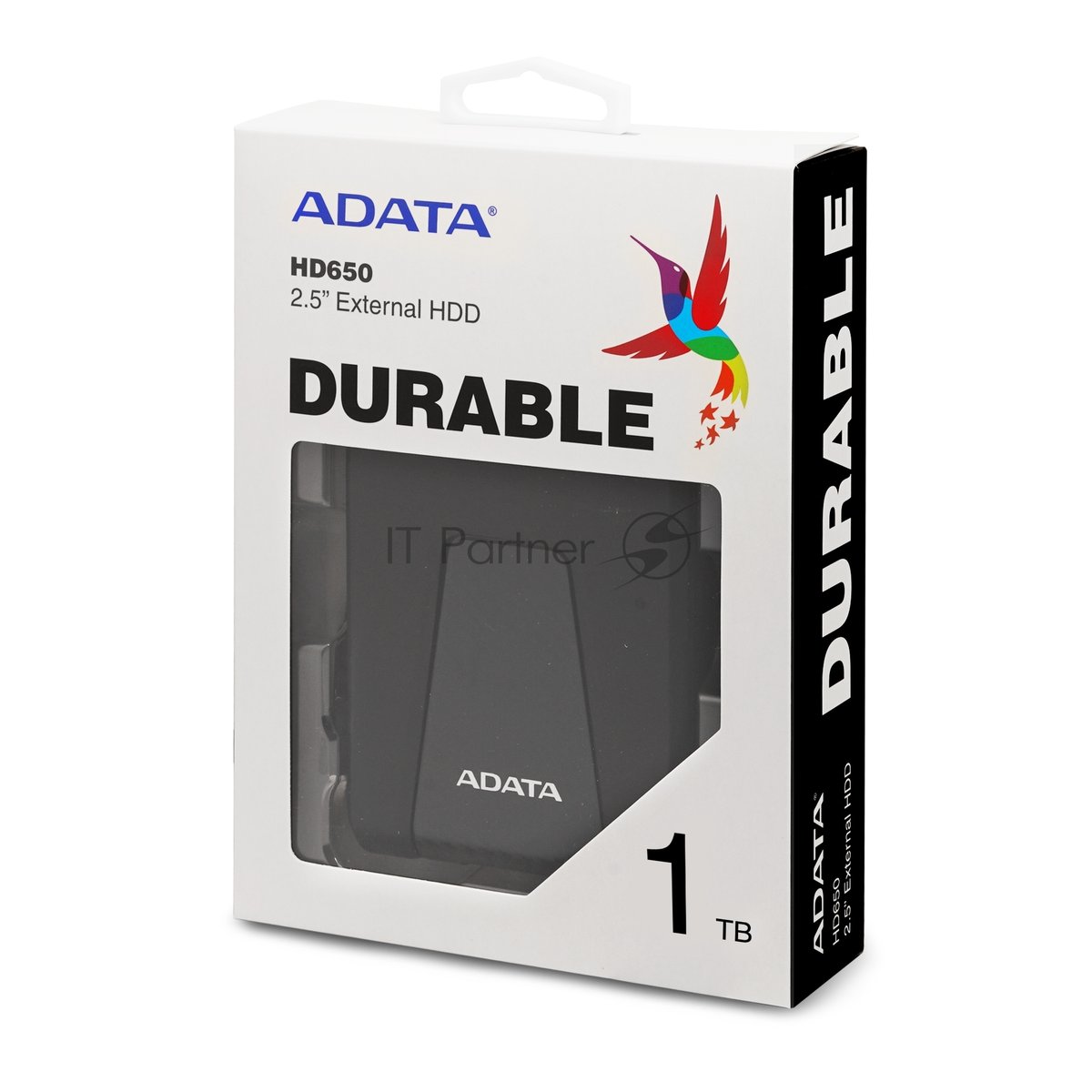 Внешний HDD 2.5" ADATA HD650, 1TB, USB 3.2 Gen 1 Type-A, 5400 rpm, черный
