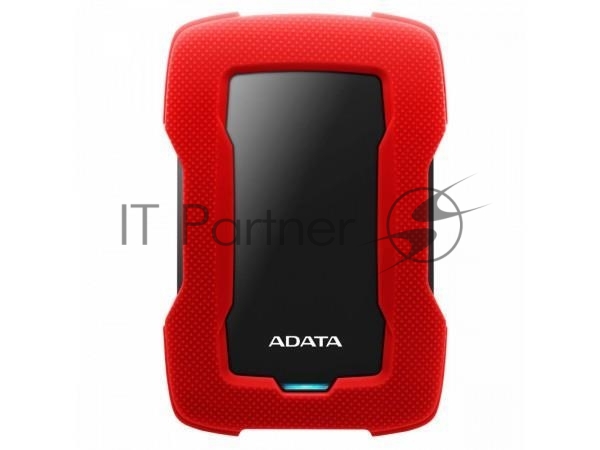 Внешний HDD 2.5" ADATA HD330, 2TB, USB 3.2 Gen 1 Type-A, 5400 rpm, красный