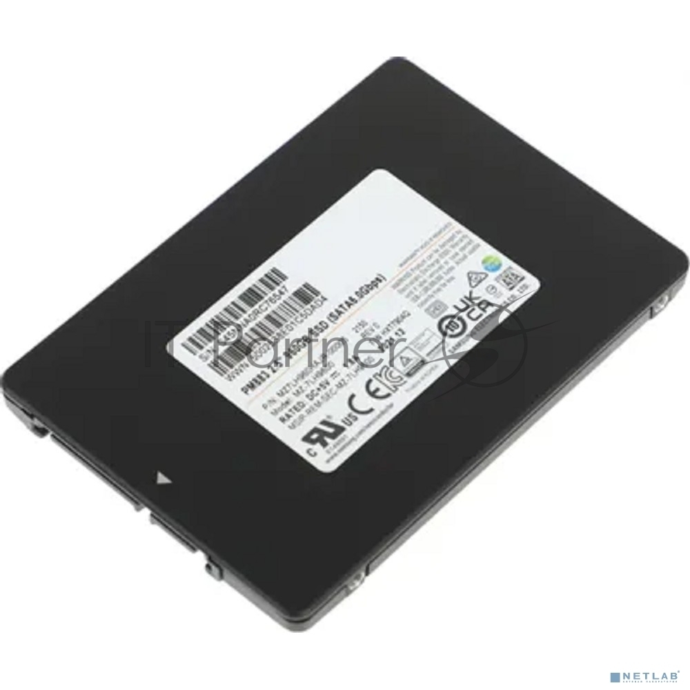 Накопитель SSD Samsung PM883, 960Gb, SATA III, 2.5", R/W 550/520