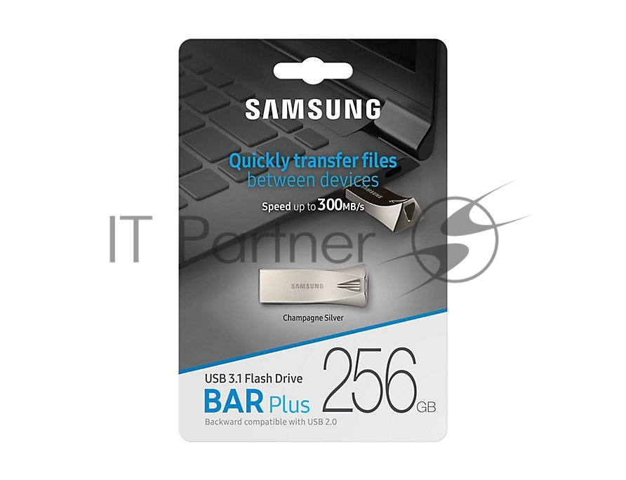 Флешка USB 256Gb USB USB 3.1 Samsung BAR Plus (up to 300Mb/s) (MUF-256BE3/APC)