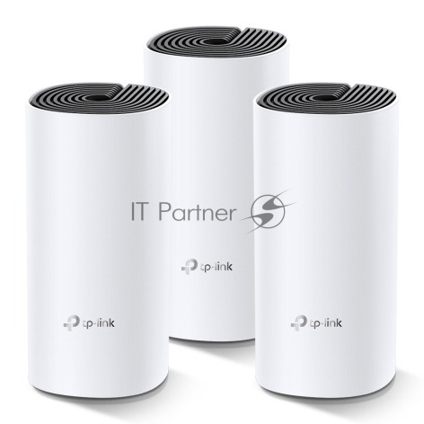 Бесшовный Mesh роутер TP-Link Deco M4 (DECO M4(3-PACK)) AC1200 10/100/1000BASE-TX (упак.:3шт)
